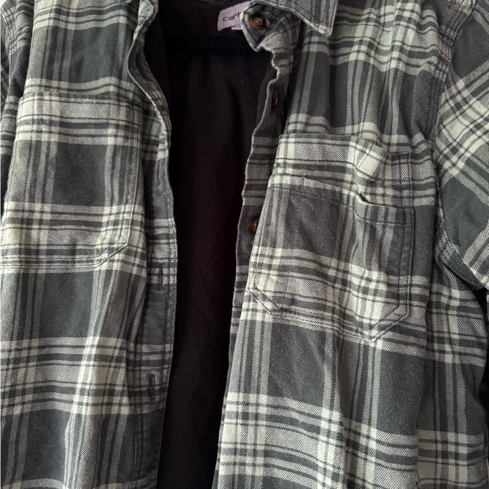 Women’s Carhartt Fleece Lined Plaid Jacket - Picture 3 of 7